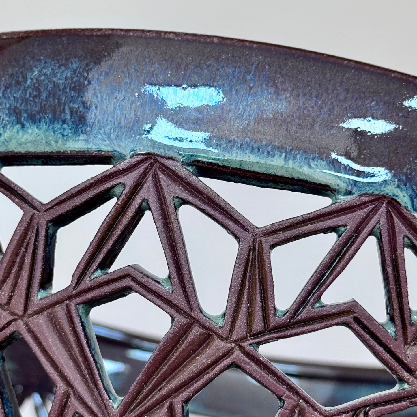 Handmade decorative bowl low detail 2