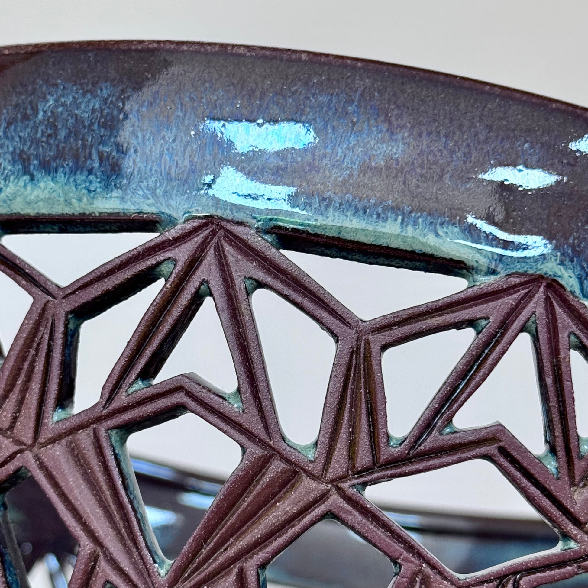 Handmade decorative bowl low detail 2