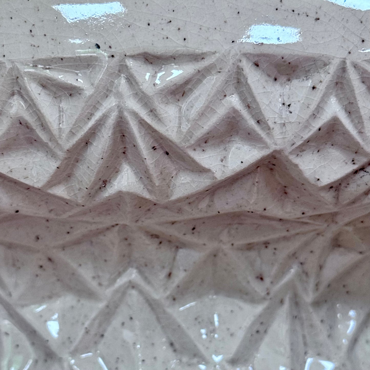 Handmade decorative bowl wide detail