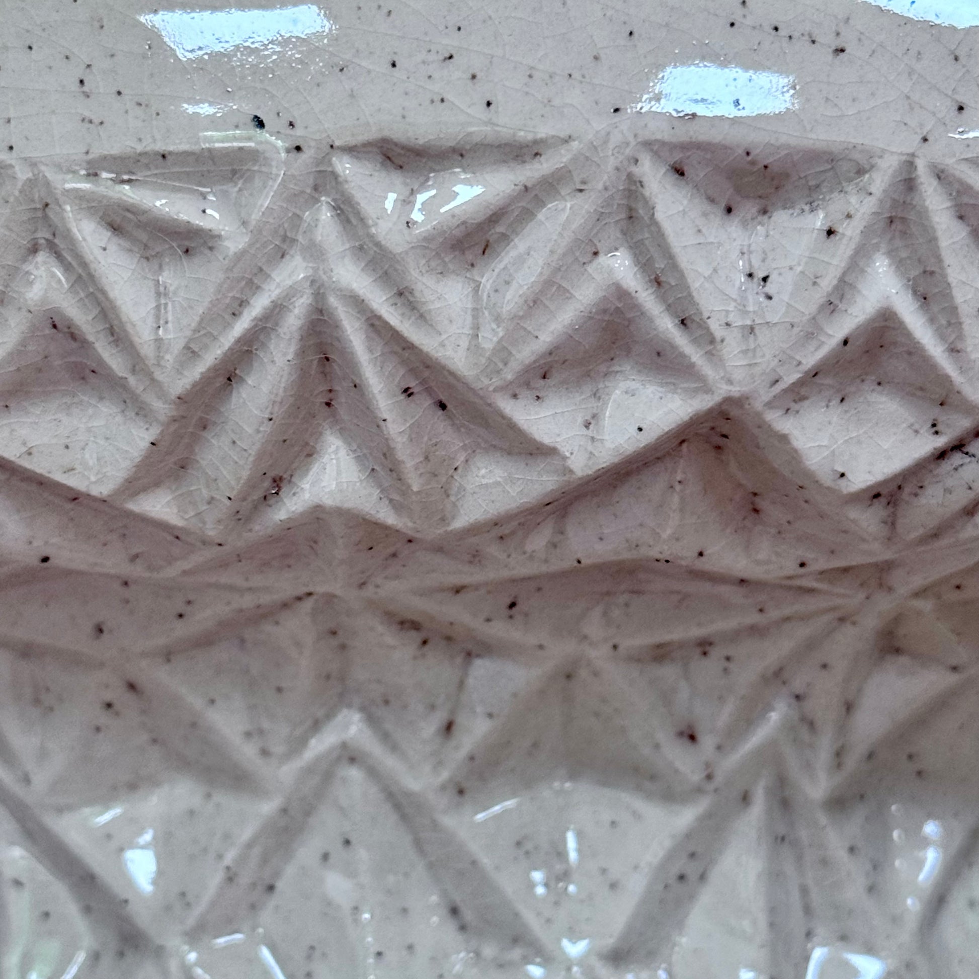 Handmade decorative bowl wide detail