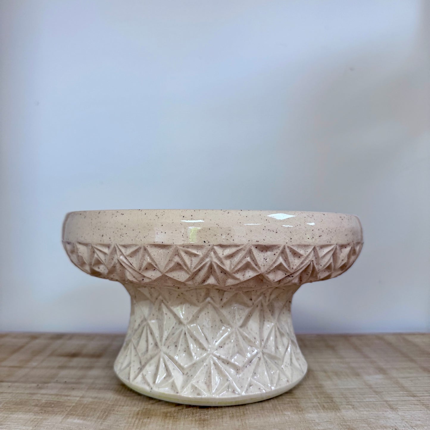 Handmade decorative bowl wide