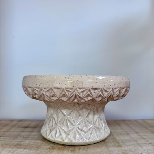 Handmade decorative bowl wide
