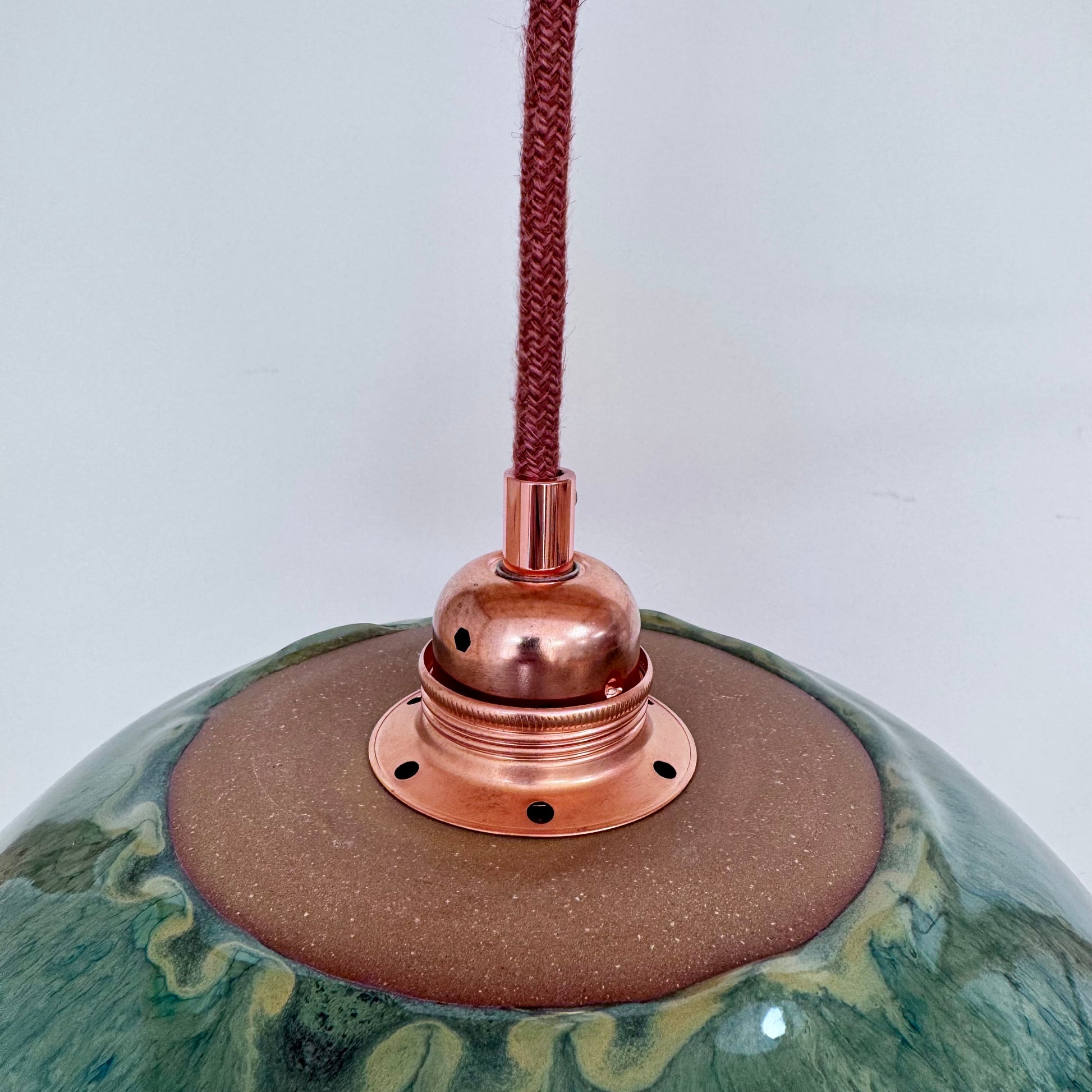 Hanglamp koperen fitting
