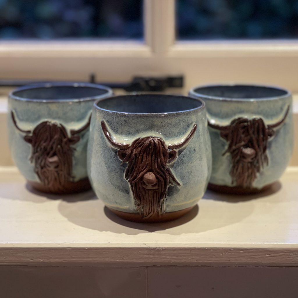 Highland cow mok groot