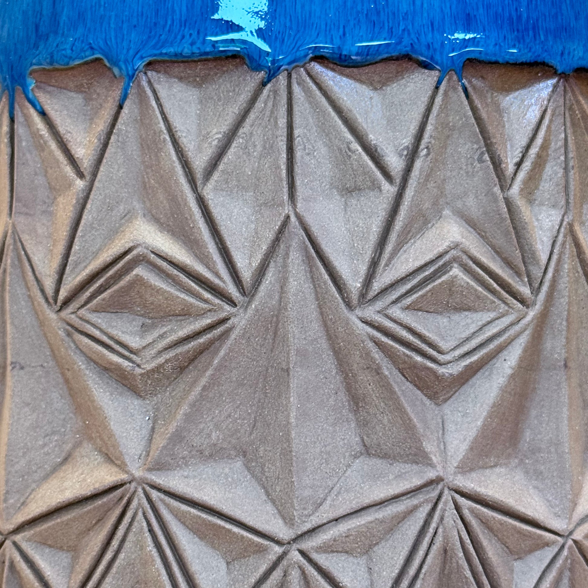 Lamp art deco blauw detail