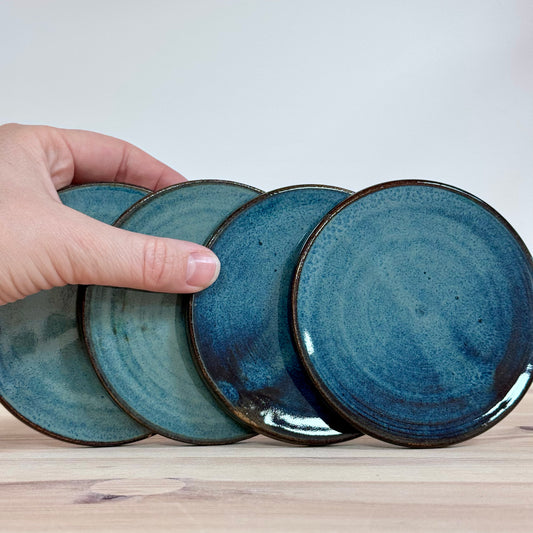Onderzetters - set van 4 handgemaakt van keramiek